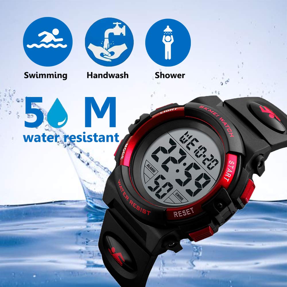 Foto 5 pulgar | Venta Internacional - Reloj Deportivo Iwoch Boys Camouflage Led Impermeable Para Niños