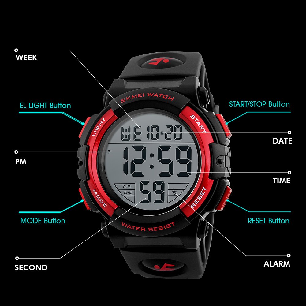 Foto 5 | Venta Internacional - Reloj Deportivo Iwoch Boys Camouflage Led Impermeable Para Niños
