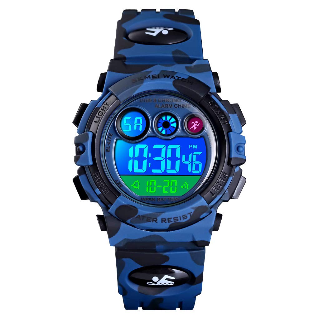 Foto 2 pulgar | Venta Internacional - Reloj Tephea Kids Military Digital, 50 M, Resistente Al Agua Con Led