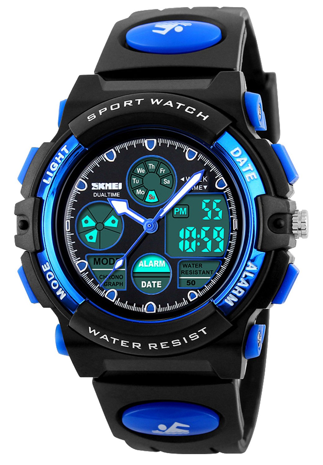 Venta Internacional - Reloj Viliysun Kid Sport, 50 M, Resistente Al Agua, Con Alarma Led Y Cronómetro