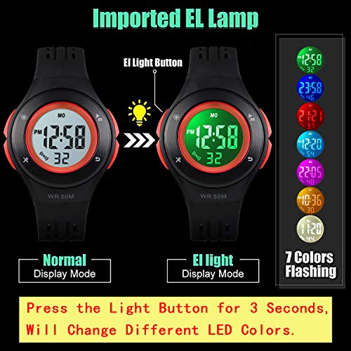 Foto 4 pulgar | Venta Internacional - Reloj Uswat Kid para Niño y Niña Led Digital Deportivo 50 m