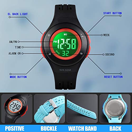 Foto 5 | Venta Internacional - Reloj Uswat Kid para Niño y Niña Led Digital Deportivo 50 m