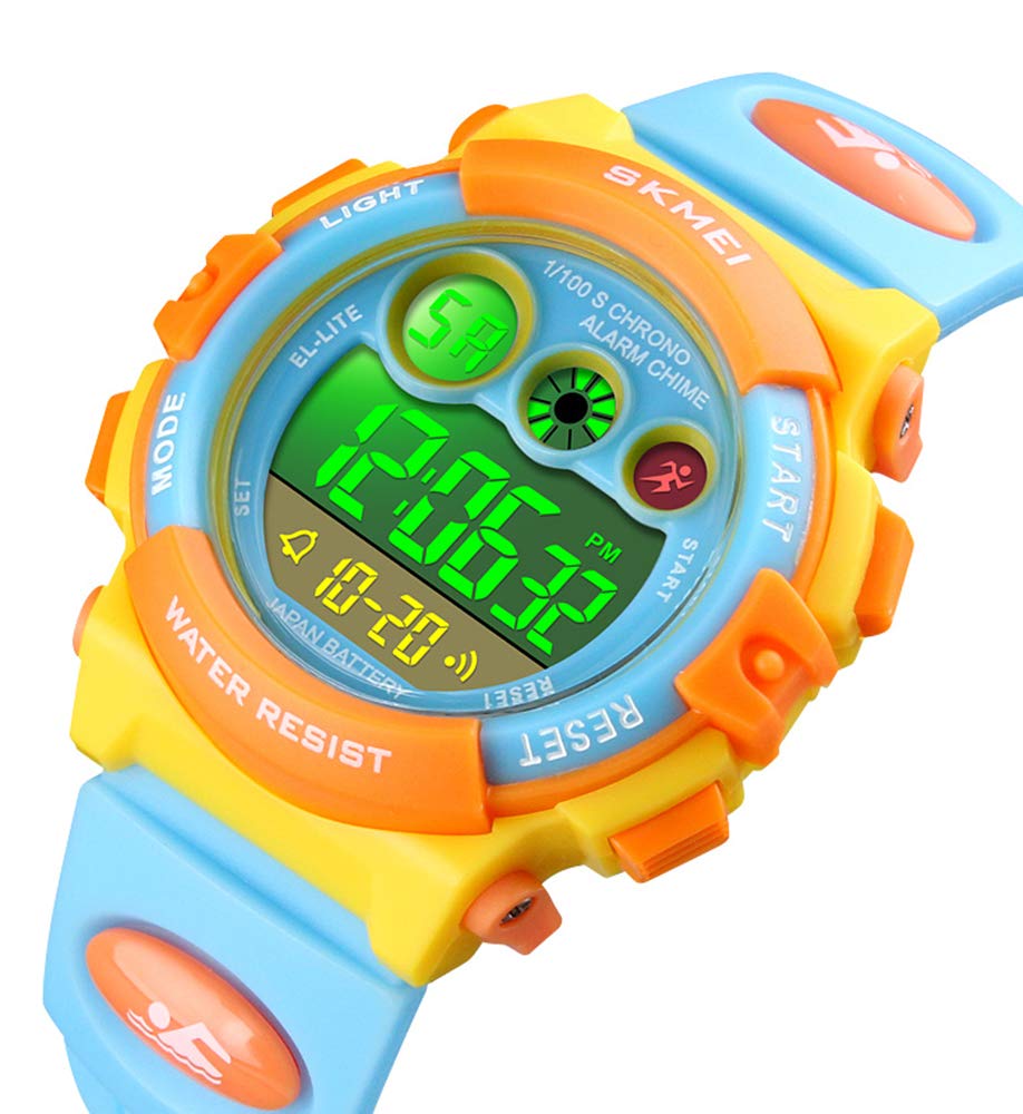 Foto 3 pulgar | Venta Internacional - Reloj Deportivo Digital Para Niños Tonnier, Led, Impermeable, O-blue