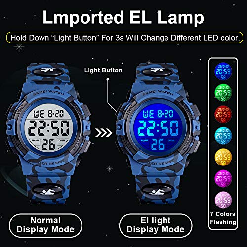 Foto 6 pulgar | Venta Internacional - Reloj Deportivo Digital para Niños Aztom Impermeable