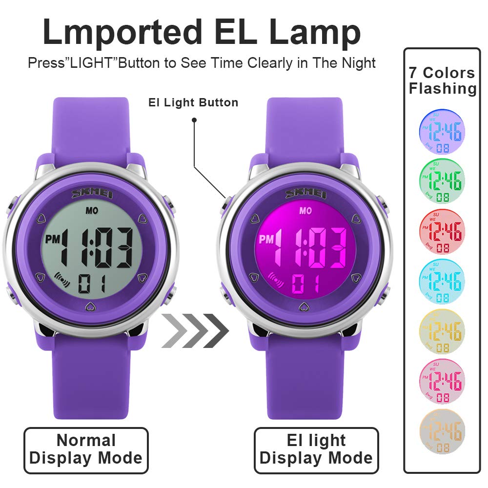 Foto 5 pulgar | Venta Internacional - Reloj Deportivo Axspt Kid Led 30 M Impermeable Para Niño Y Niña