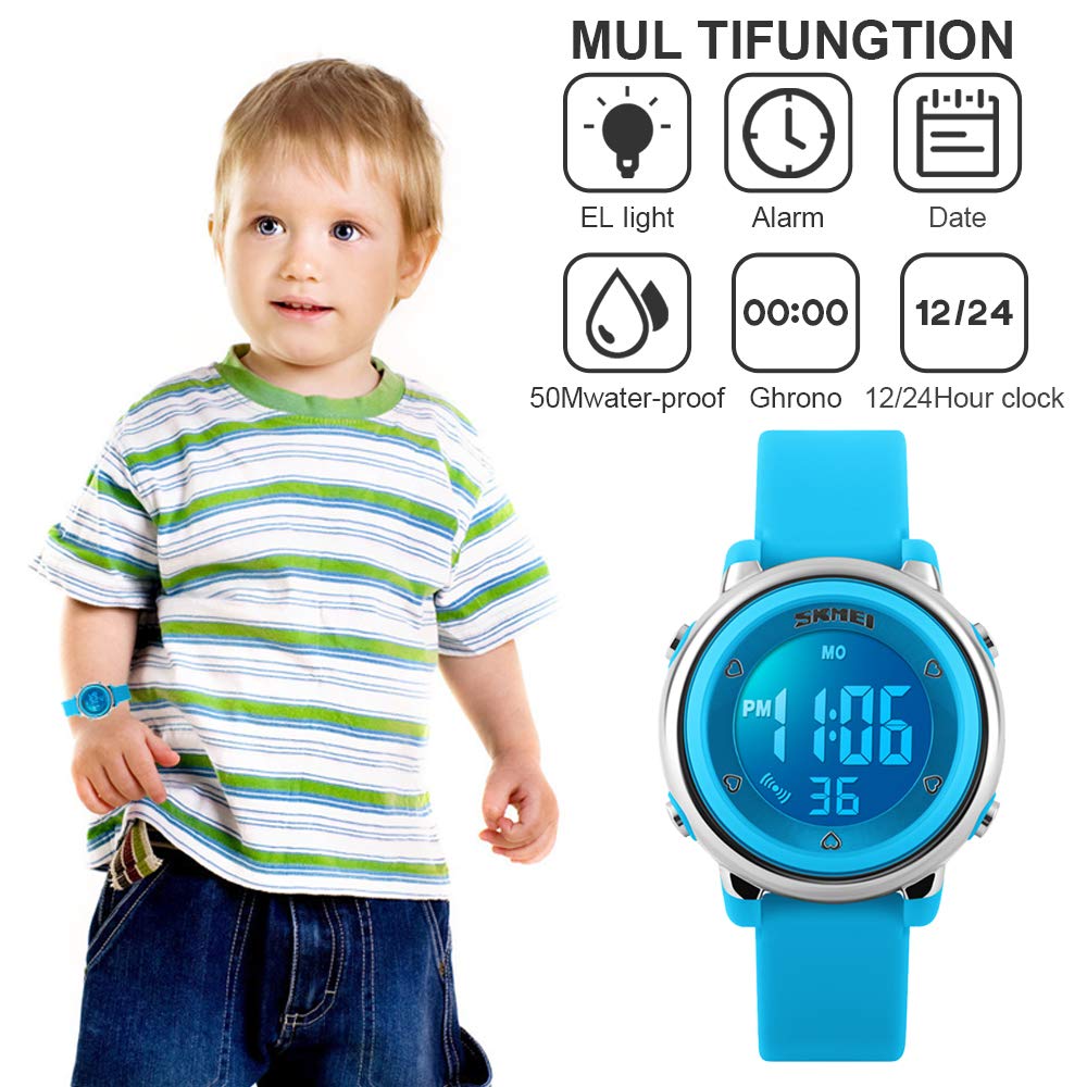 Foto 3 pulgar | Venta Internacional - Reloj Abset Kids Con Luces Multifunción De 7 Colores Y Resistentes Al Agua