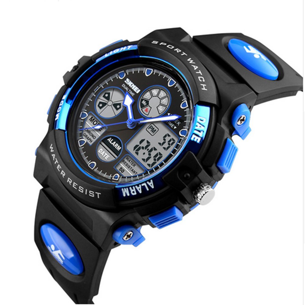 Foto 6 pulgar | Venta Internacional - Reloj Biden Kids Outdoor, Impermeable, Led Digital, Azul