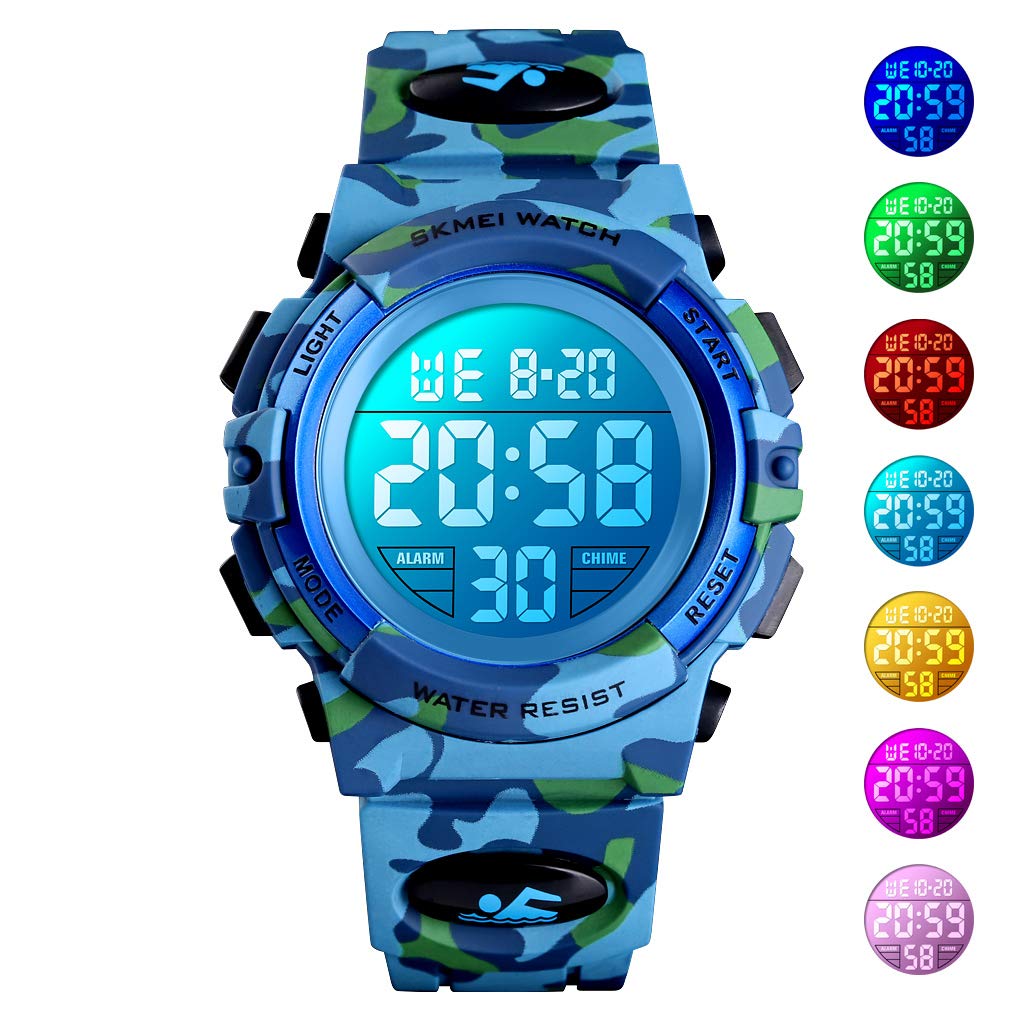 Foto 4 pulgar | Venta Internacional - Reloj Digital Tephea Tephea Para Niños, Led, Impermeable, Color Azul