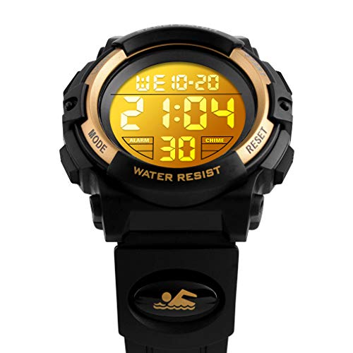 Foto 4 pulgar | Venta Internacional - Reloj Digital Deportivo Fizili Para Niños, Impermeable, Con Alarma De 3 A 15 Años, Negro