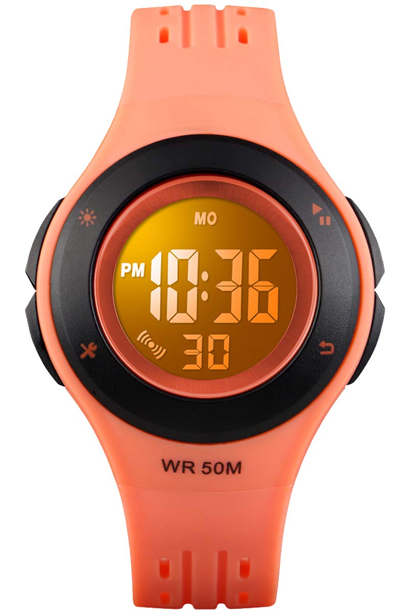 Foto 2 pulgar | Venta Internacional - Reloj Viliysun Kid Con Alarma Led Impermeable, 50 M, Cronómetro Naranja