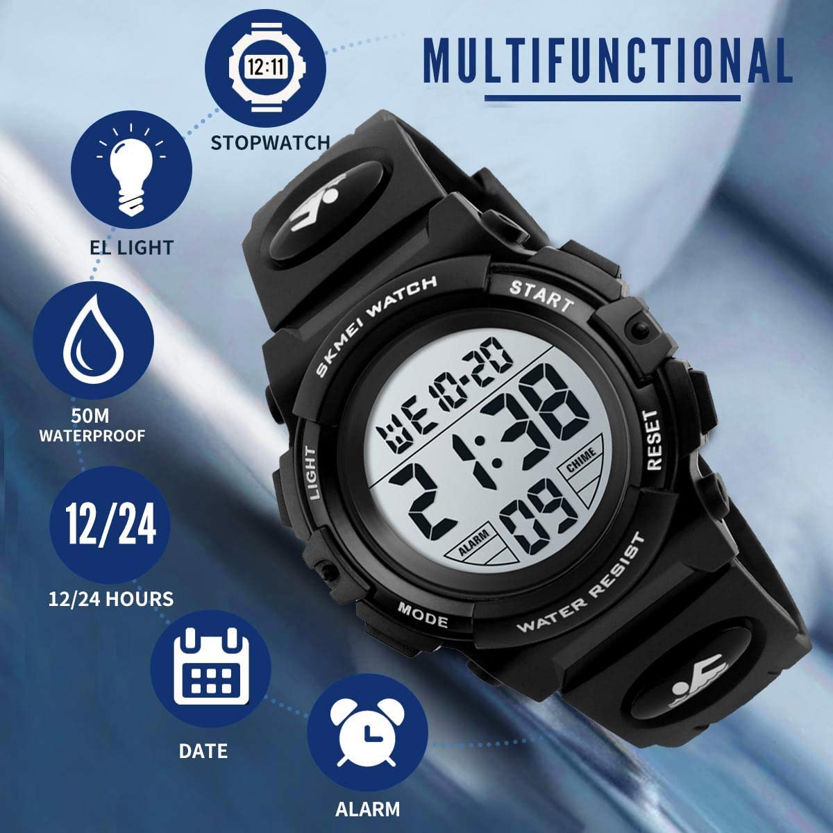 Foto 4 | Venta Internacional - Reloj Rmicar Kids Digital Sport A Prueba De Agua Para Niños Y Niñas