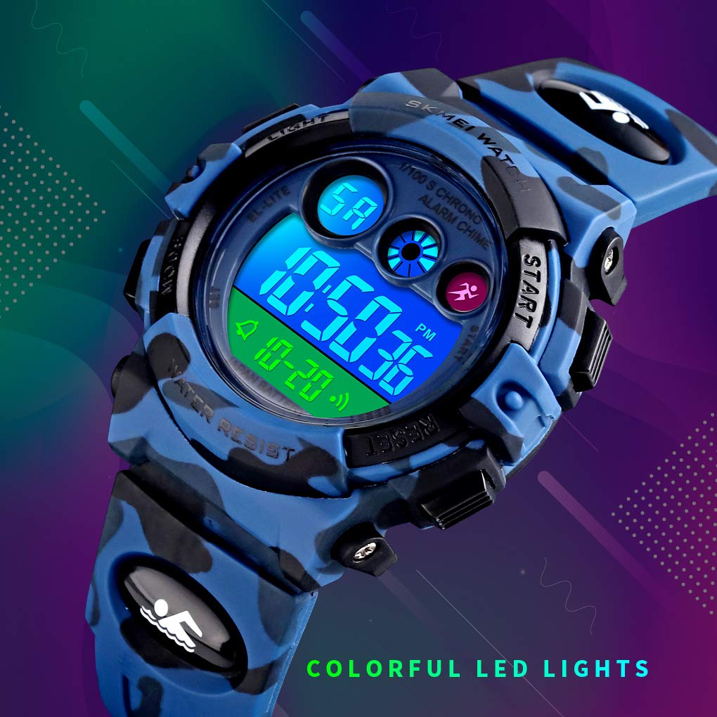 Foto 6 pulgar | Venta Internacional - Reloj Deportivo Lgynto Kid 50 M Resistente Al Agua Con Cronómetro Led Para Niño