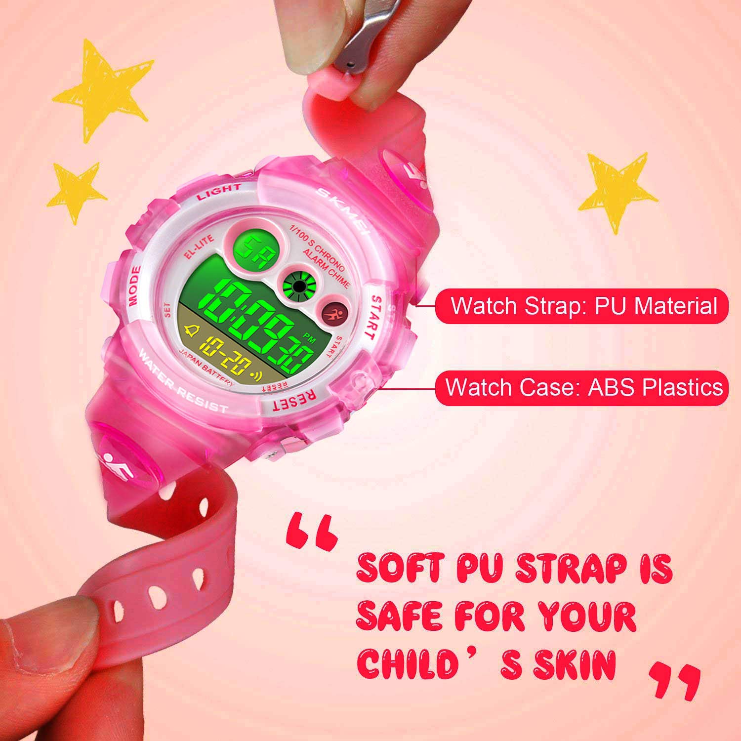 Foto 4 pulgar | Venta Internacional - Reloj Cofuo Kids, Cronómetro Digital Deportivo, Impermeable, Con Alarma