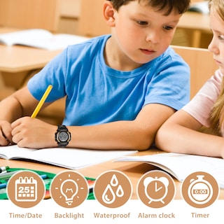 Foto 2 | Venta Internacional - Watch A Alps Kids - Cronógrafo Digital Led 50 M Resistente Al Agua