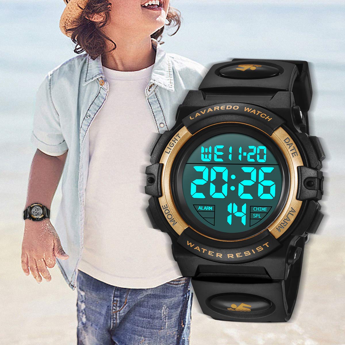 Foto 8 pulgar | Venta Internacional - Watch A Alps Kids - Cronógrafo Digital Led 50 M Resistente Al Agua