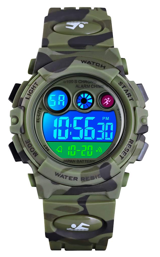 Venta Internacional - Reloj Tonnier Kids Sports Digital Led Impermeable Verde $581