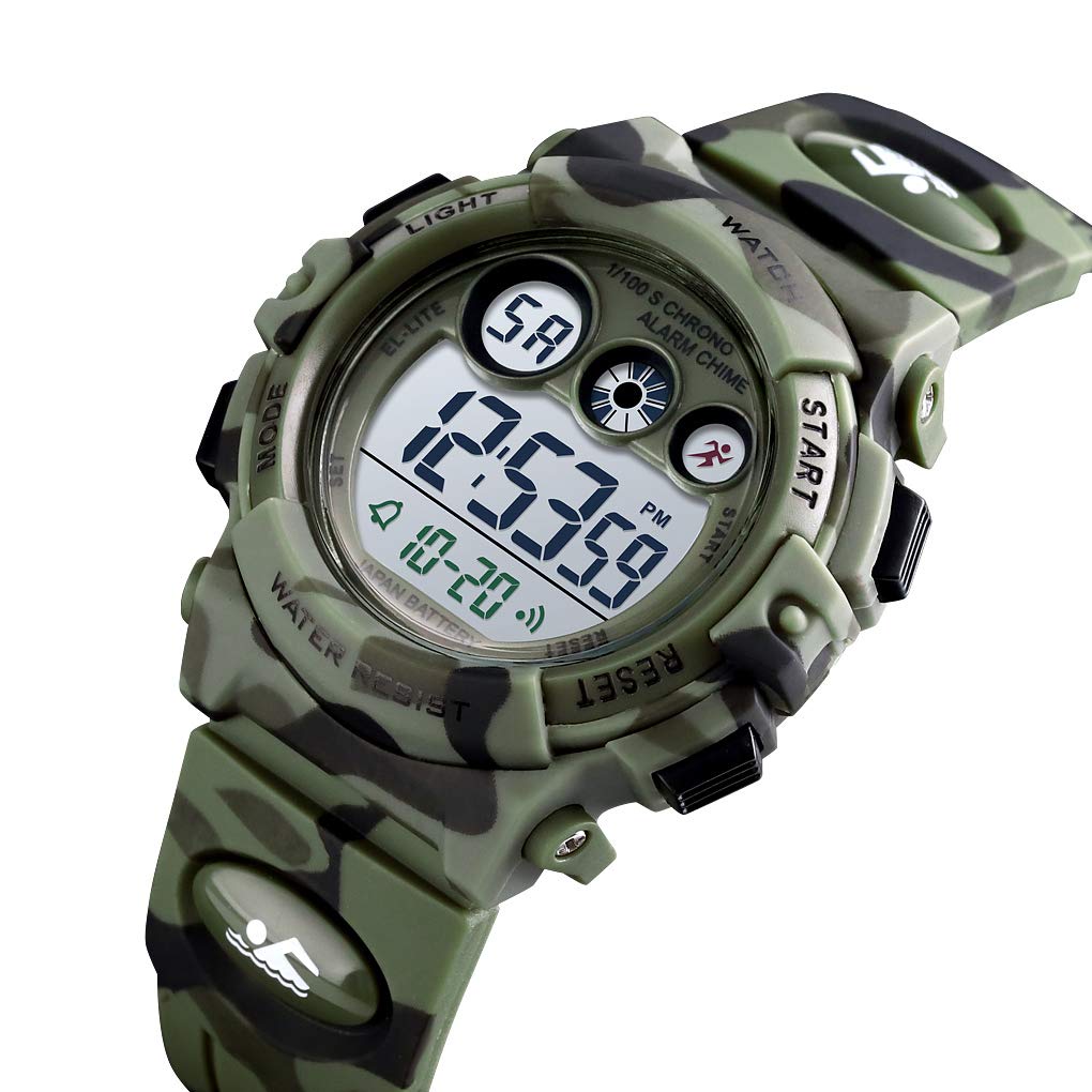 Foto 3 pulgar | Venta Internacional - Reloj Tonnier Kids Sports Digital Led Impermeable Verde