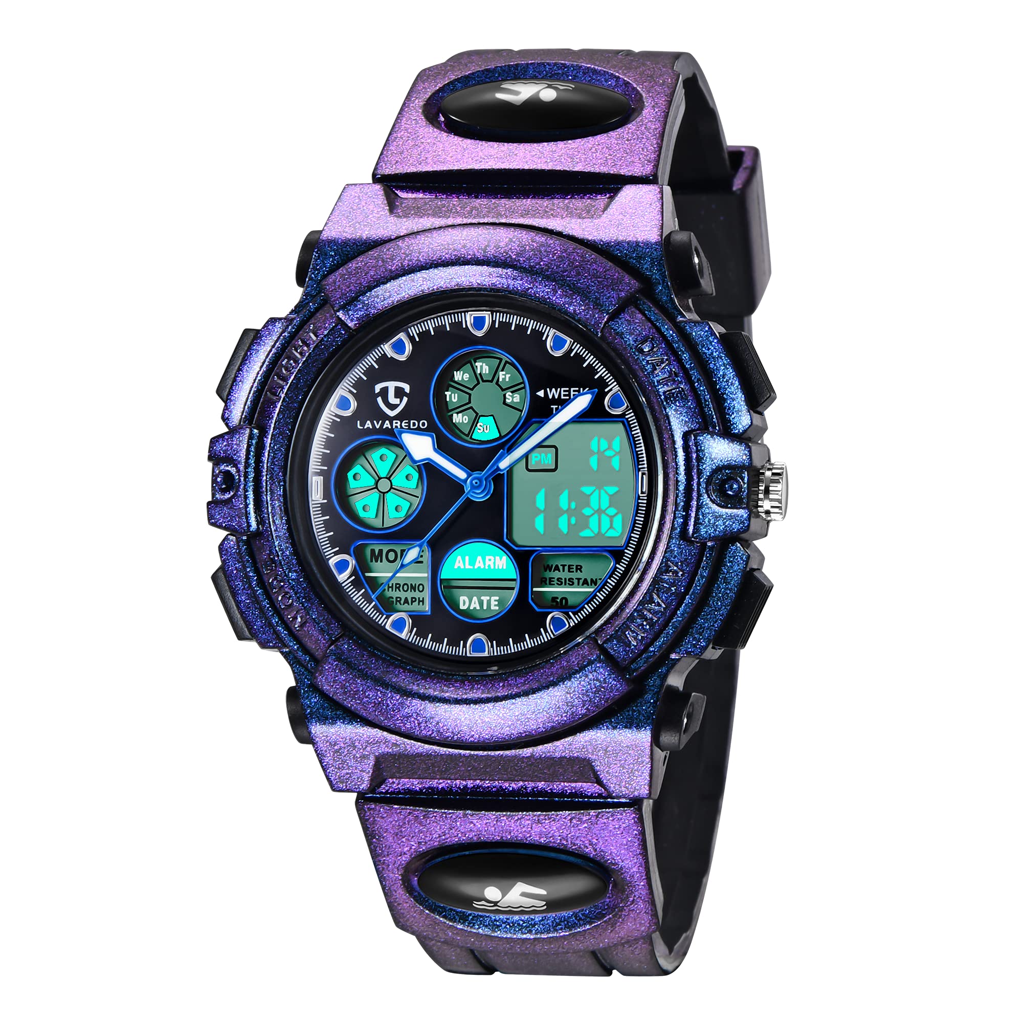 Foto 2 pulgar | Venta Internacional - Watch A Alps Kids Digital Sport, 50 M, Resistente Al Agua Con Alarma