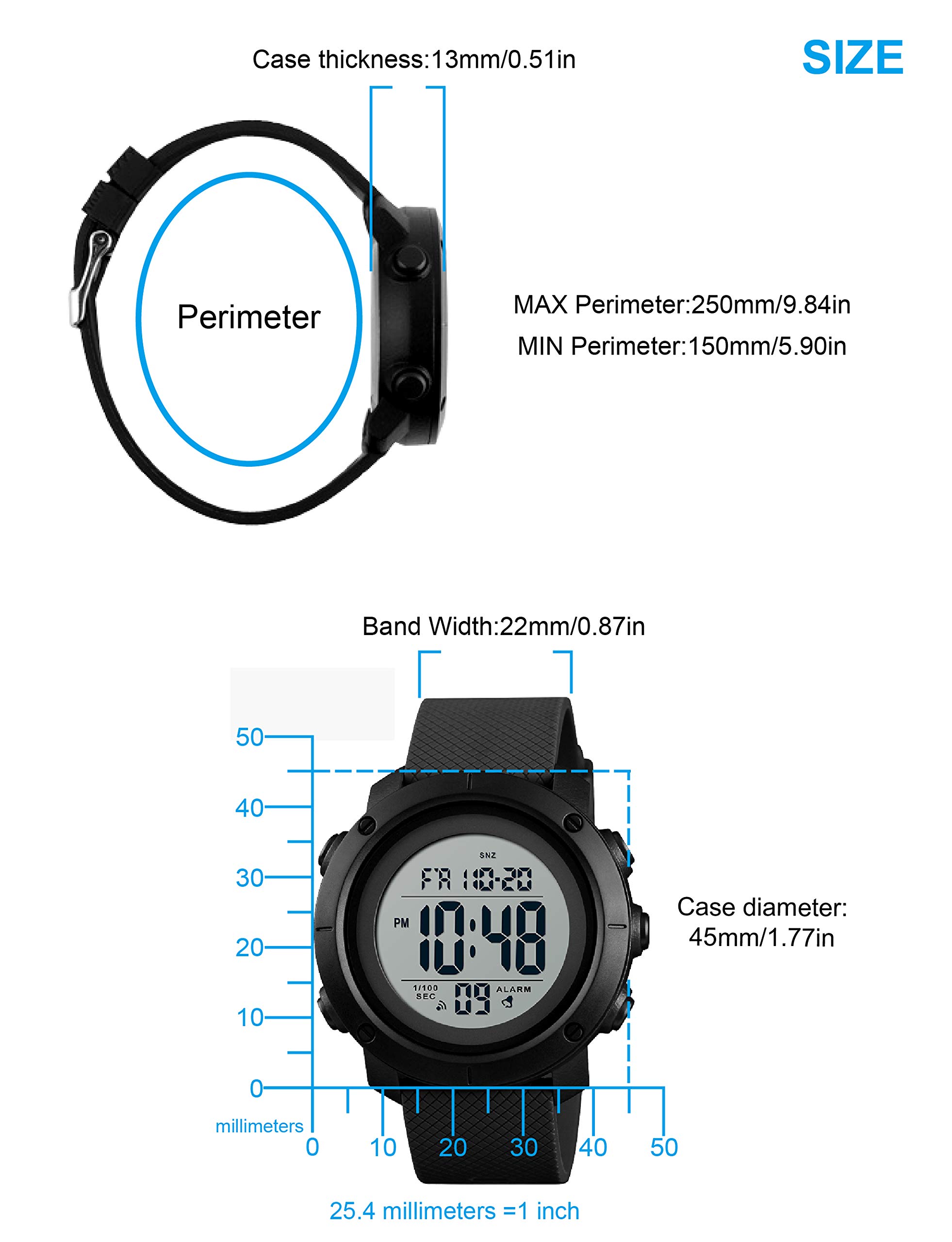 Foto 6 pulgar | Venta Internacional - Reloj Olazone Digital Para Adolescentes A Prueba De Agua Con Retroiluminación