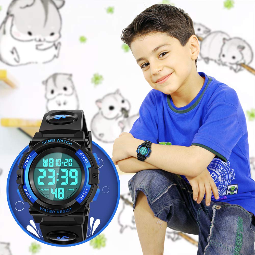 Foto 7 pulgar | Venta Internacional - Reloj Digital Dodosky Led 50 M Resistente Al Agua Para Niños De 5 A 12 Años