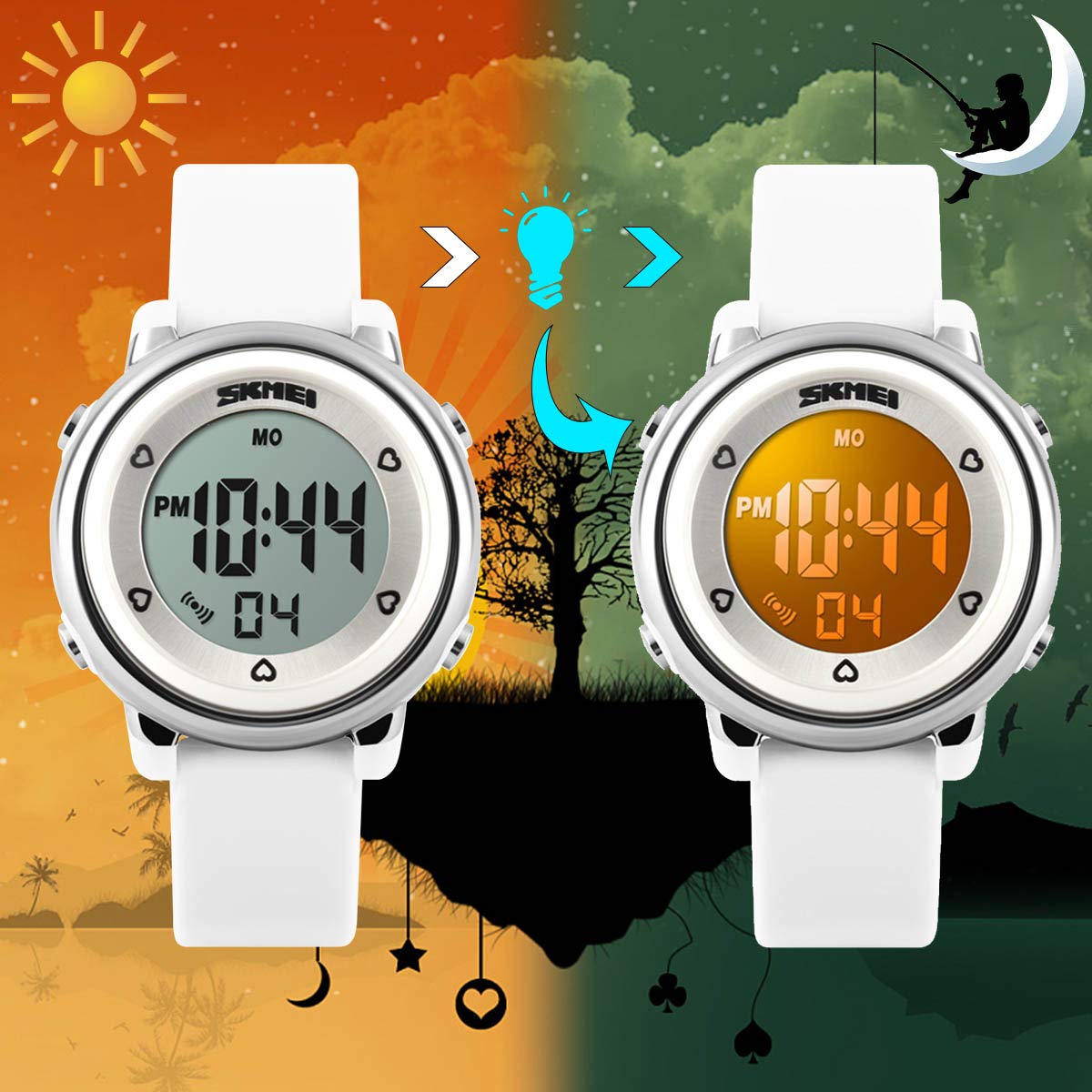 Foto 5 | Reloj Digital Impermeable Afarer Kids con Alarma LED para Niños y Niñas