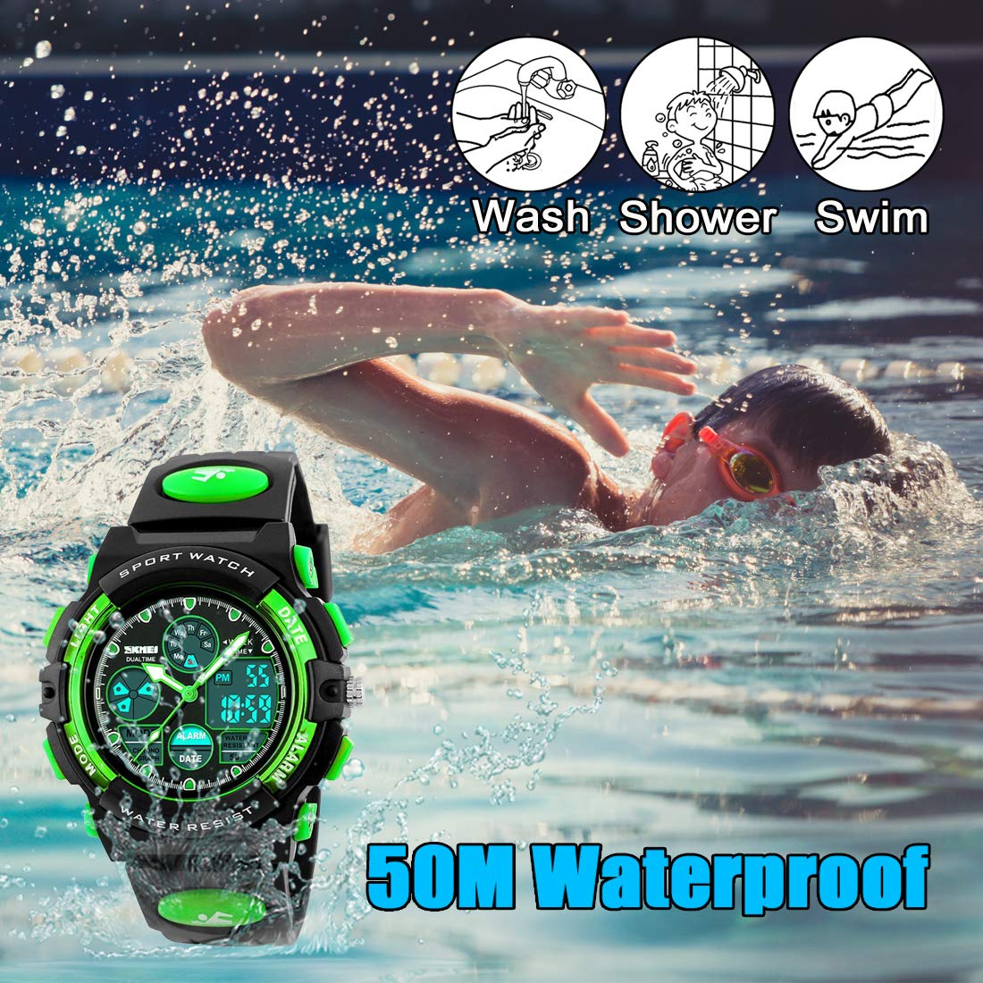 Foto 6 pulgar | Reloj Infantil Viliysun Multifunción LED Deportivo Resistente al Agua 50M