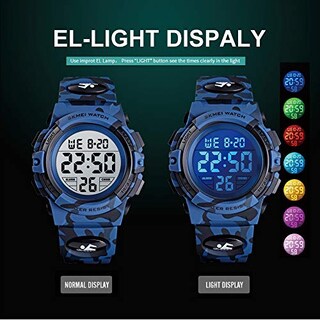 Foto 4 | Venta Internacional - Reloj Digital Venhoo Kids Para Deportes Al Aire Libre, Impermeable, 7 Colores