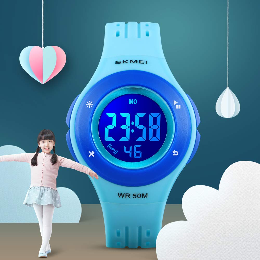 Foto 8 pulgar | Venta Internacional - Reloj Iwoch Kids Con Alarma Led Multifunción, Resistente Al Agua, 50 M