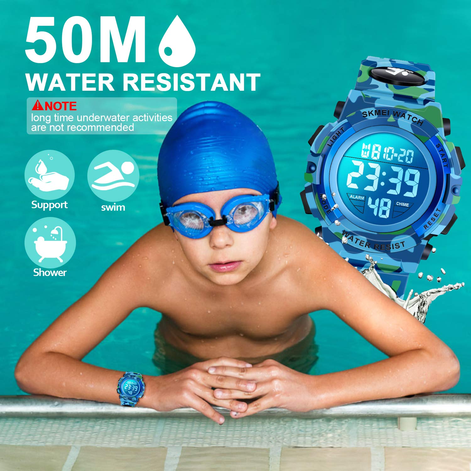 Foto 6 pulgar | Reloj Deportivo Atimo de 6 a 12 años Resistente al Agua y con Led para Niños