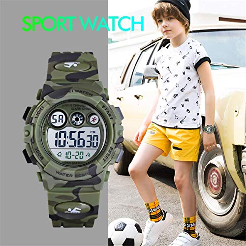 Foto 6 pulgar | Venta Internacional - Reloj Sknbc Kid Sport Con Alarma Led Y Cronómetro Impermeable Wr50m