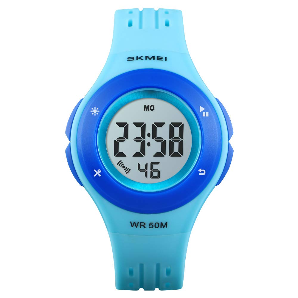 Foto 2 pulgar | Venta Internacional - Reloj Iwoch Kids Con Alarma Led, Resistente Al Agua, 50 M, Cronómetro, Azul