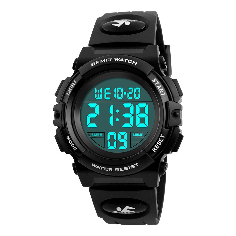 Venta Internacional - Reloj Para Niños Iwoch, 50 M, Resistente Al Agua, Led, Con Alarma Digital, Cronómetro