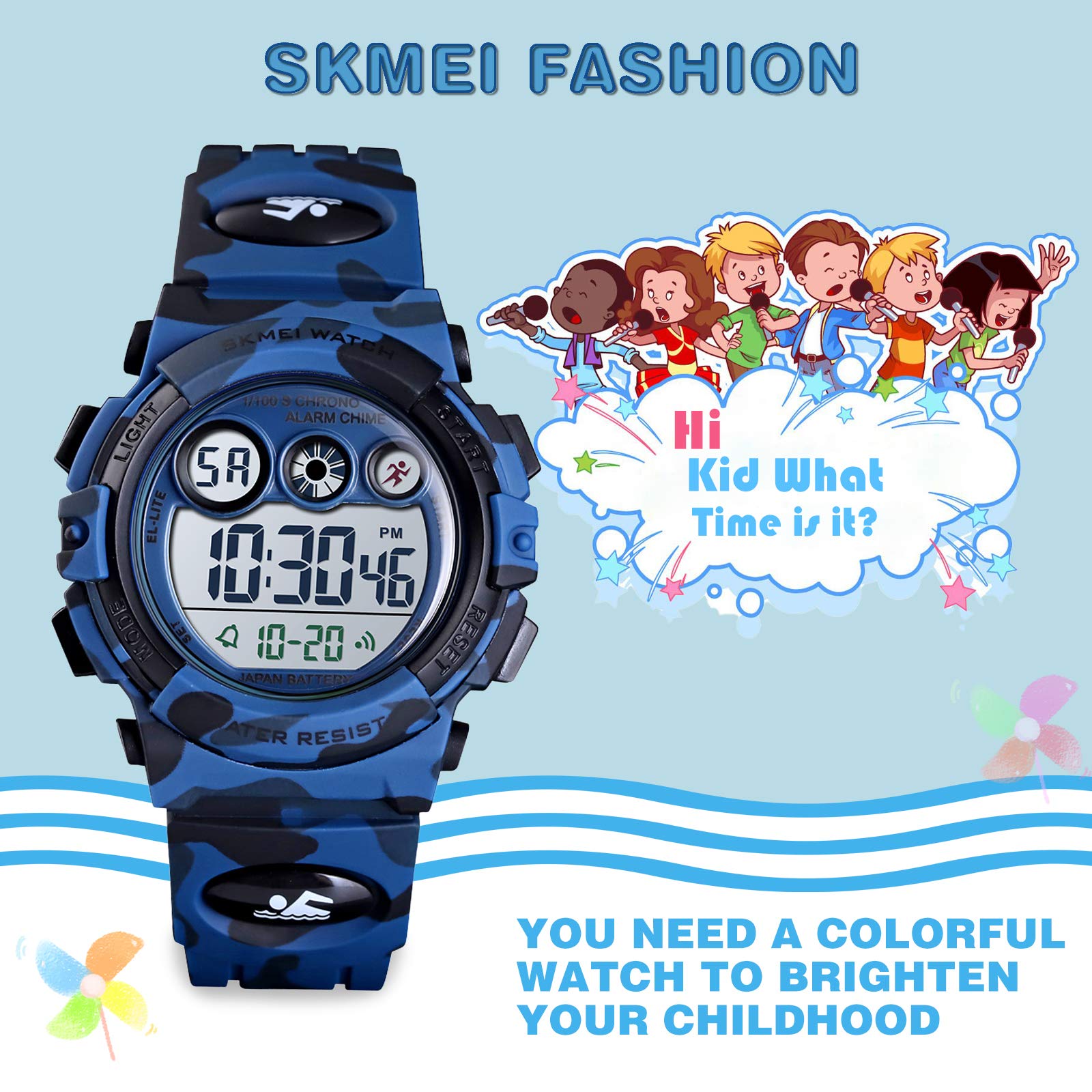 Foto 5 | Venta Internacional - Reloj Infantil Skmei Kids Digital Sports a Prueba de Agua