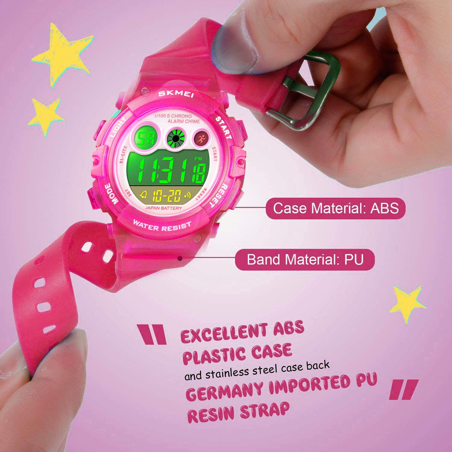 Foto 4 pulgar | Venta Internacional - Reloj Cofuo Cronómetro Digital Deportivo Impermeable con Alarma para Niña