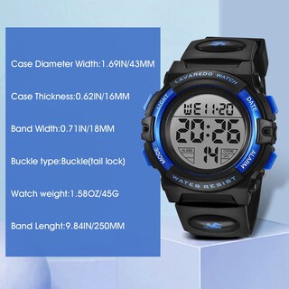 Foto 5 | Venta Internacional - Watch A Alps Infantil Cronógrafo Digital Led 50 m Resistente al Agua