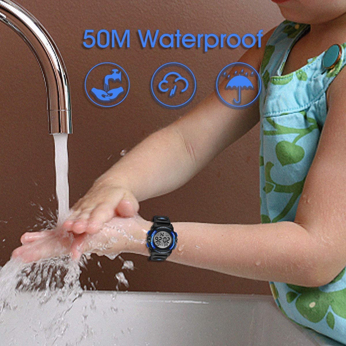 Foto 9 pulgar | Venta Internacional - Watch A Alps Infantil Cronógrafo Digital Led 50 m Resistente al Agua