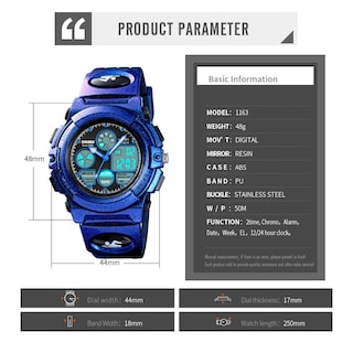 Foto 3 | Venta Internacional - Calendario Digital Con Alarma Watch Dayllon Para Niños, 50 M, Resistente Al Agua