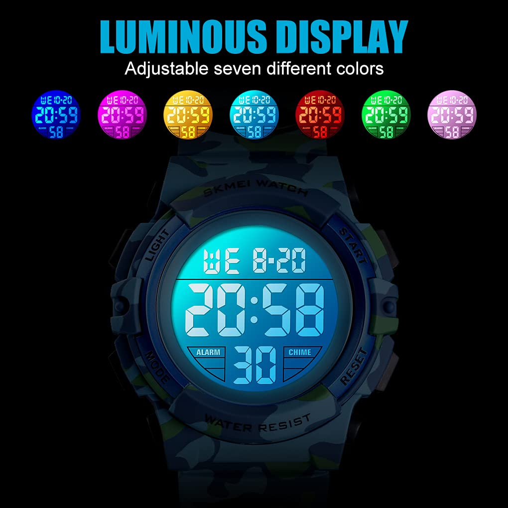 Foto 8 pulgar | Venta Internacional - Reloj Jianxiang Kids Con Cronógrafo Digital Led, 50 M, Resistente Al Agua