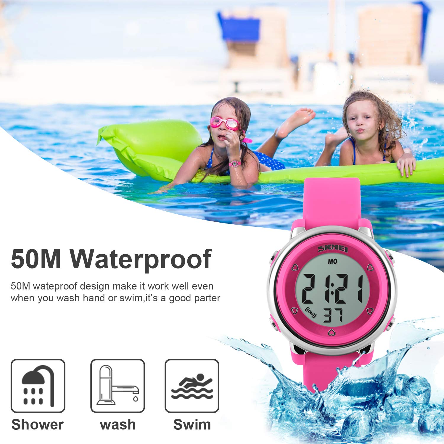 Foto 3 pulgar | Venta Internacional - Reloj Deportivo Etway Para Niños Con Alarma Led Impermeable Y Cronómetro