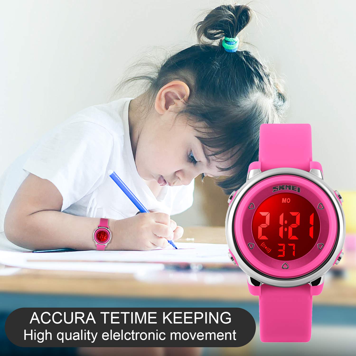 Foto 4 pulgar | Venta Internacional - Reloj Deportivo Etway Para Niños Con Alarma Led Impermeable Y Cronómetro