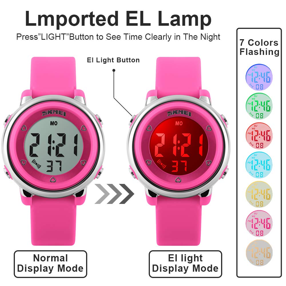 Foto 5 pulgar | Venta Internacional - Reloj Deportivo Etway Para Niños Con Alarma Led Impermeable Y Cronómetro