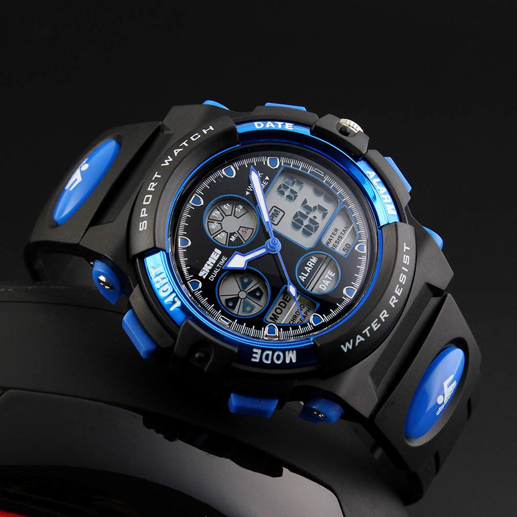 Foto 8 pulgar | Venta Internacional - Reloj Deportivo Eyotto Kids Impermeable Analógico Digital Azul