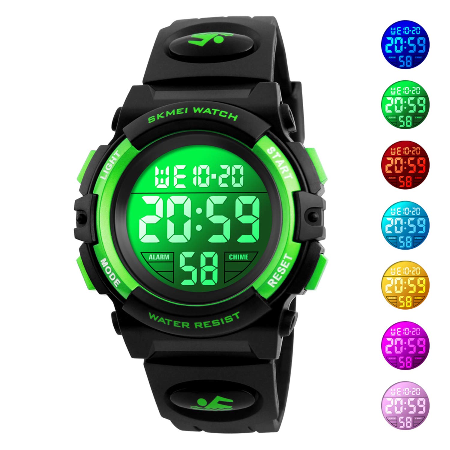 Foto 3 pulgar | Venta Internacional - Reloj Sknbc Kid Sport Con Alarma Led Y Cronómetro Para Niño Y Niña