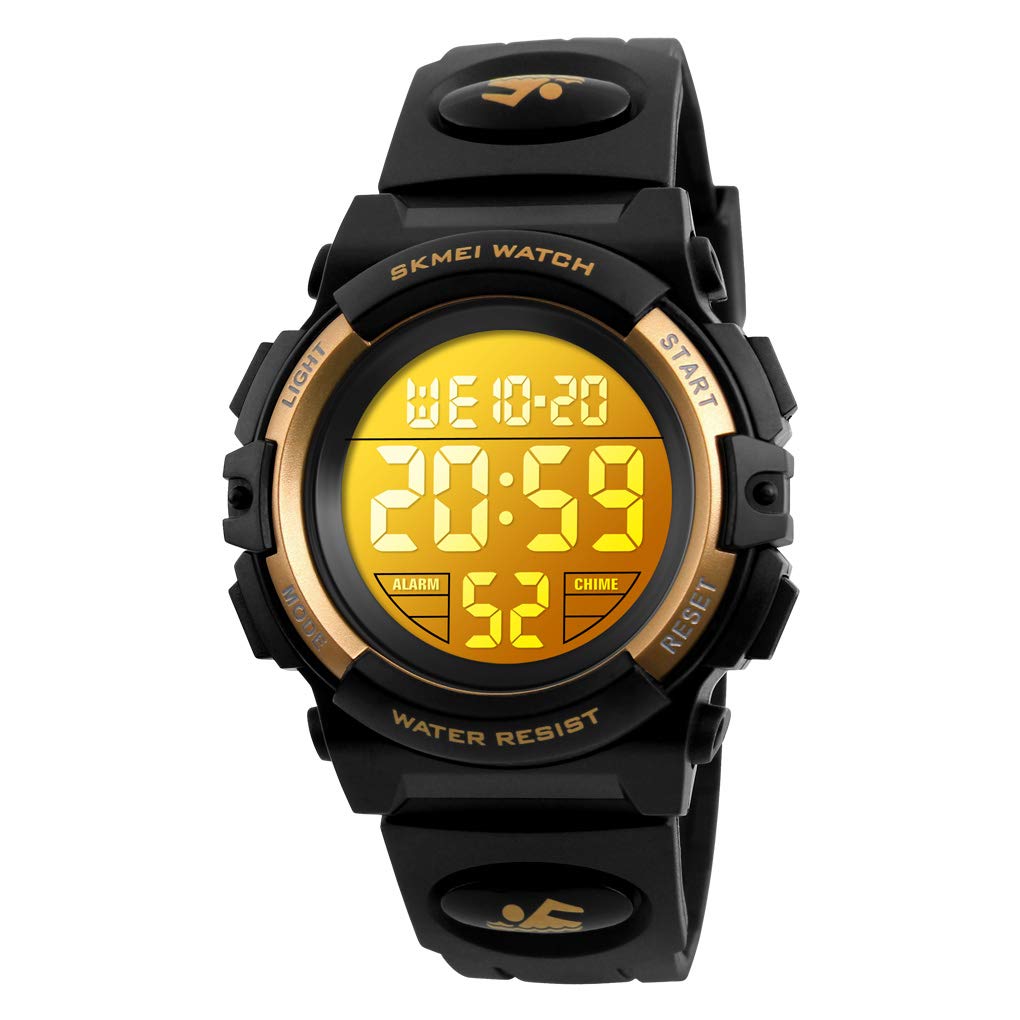 Venta Internacional - Reloj Digital Venhoo Kids Para Deportes Al Aire Libre, Impermeable, Dorado