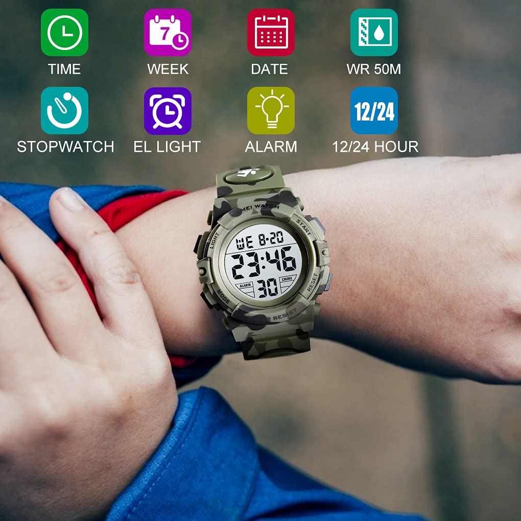 Foto 4 pulgar | Venta Internacional - Reloj Jianxiang Kids Digital Sport, 50 M, Resistente Al Agua Para Niños De 5 A 15 Años