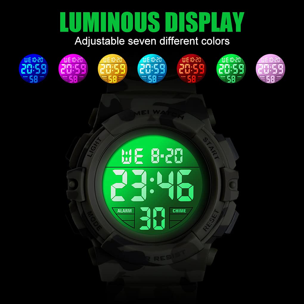 Foto 8 pulgar | Venta Internacional - Reloj Jianxiang Kids Digital Sport, 50 M, Resistente Al Agua Para Niños De 5 A 15 Años