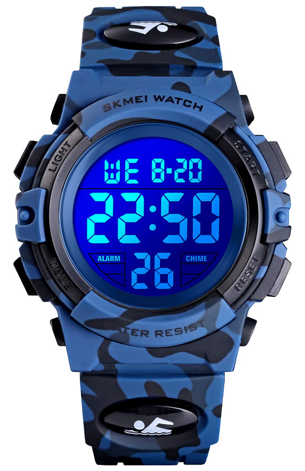 Venta Internacional - Reloj Digital Deportivo Viliysun Para Niños, Resistente Al Agua, 50 M