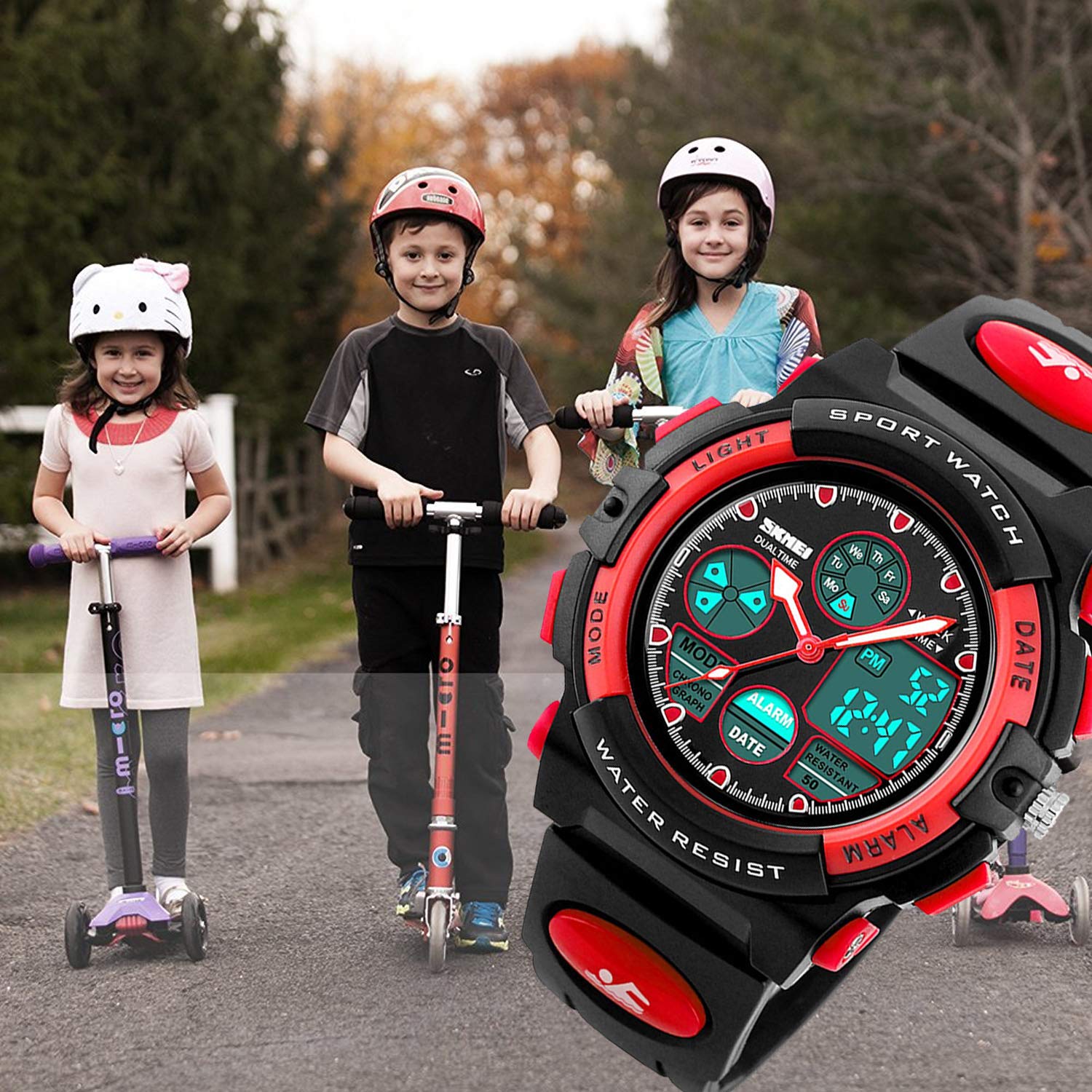 Foto 8 pulgar | Venta Internacional - Reloj Cofuo Kids Digital Red Para Niñas Y Niños De 5 A 15 Años