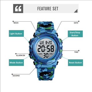 Foto 5 | Venta Internacional - Reloj Digital Venhoo Kids Para Deportes Al Aire Libre, Impermeable, Azul Marino