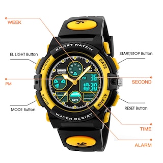 Foto 3 | Venta Internacional - Reloj Dayllon Digital Para Niños, 50 M, Resistente Al Agua Con Alarma Para Niño/